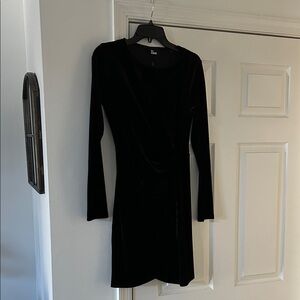 The Kooples Black velvet long Sleeve Dress size 2, US medium